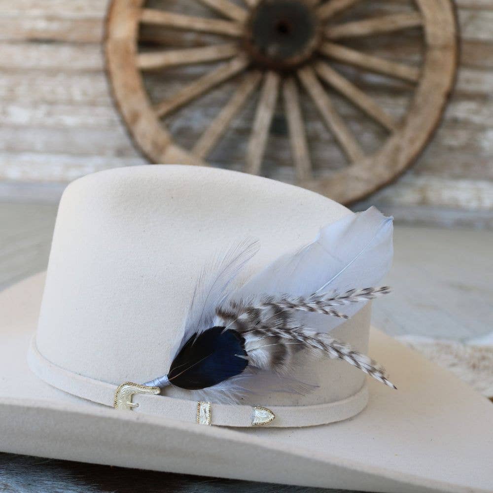 Willow Lane Hat Co. - Feather Hat Accent - Sweet Cream