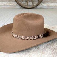 Willow Lane Hat Co. - Horsehair Braided Single Tassel Hat Band - Chestnut