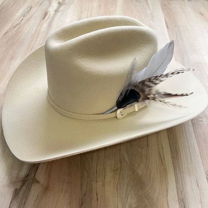 Willow Lane Hat Co. - Feather Hat Accent - Sweet Cream