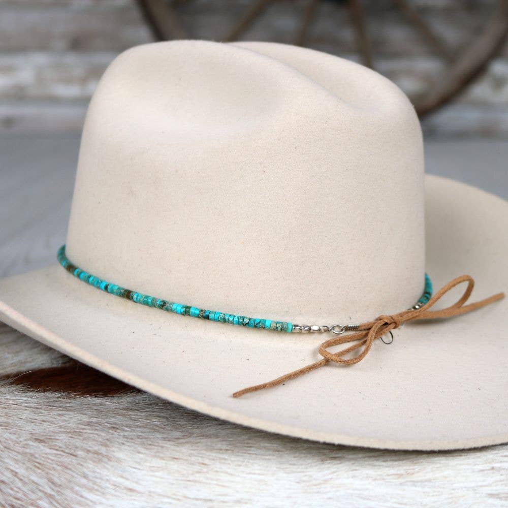 Willow Lane Hat Co. - Turquoise Stone Hat Band