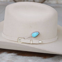 Willow Lane Hat Co. - Beaded Turquoise Hat Pin - Sierra