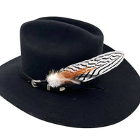 Willow Lane Hat Co. - Feather Hat Accent - Zebra