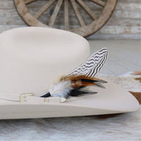 Willow Lane Hat Co. - Feather Hat Accent - Zebra