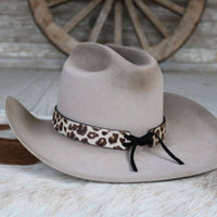 Willow Lane Hat Co. - Leopard Print Leather Hat Band - Dixie