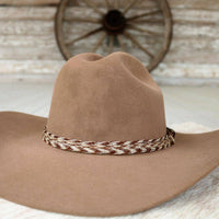 Willow Lane Hat Co. - Horsehair Braided Single Tassel Hat Band - Chestnut