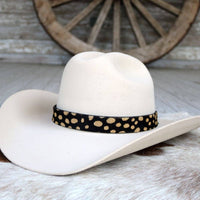 Willow Lane Hat Co. - Gold Spotted Leather Hat Band - Dottie