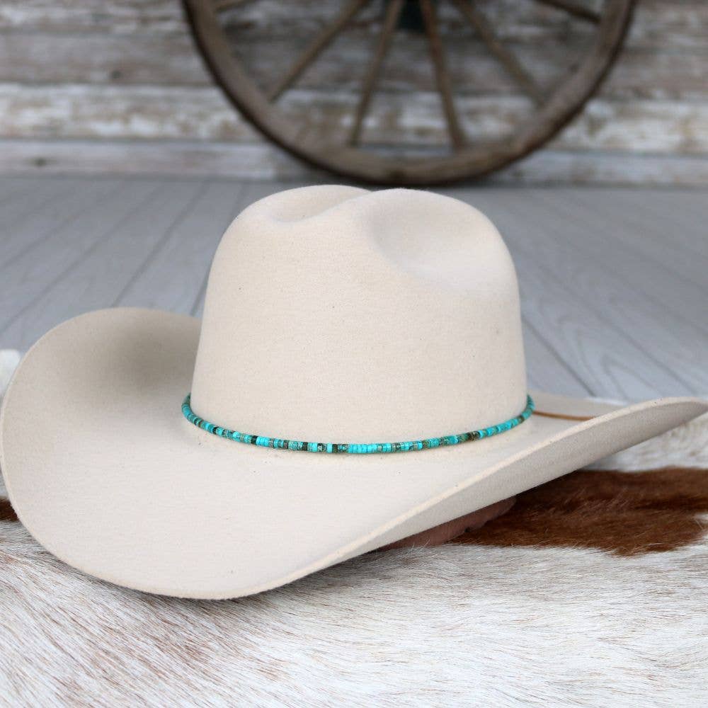 Willow Lane Hat Co. - Turquoise Stone Hat Band