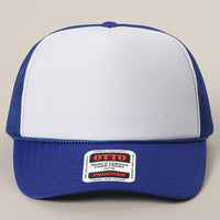 Classic Foam Front Trucker Hat: Brown-Tan