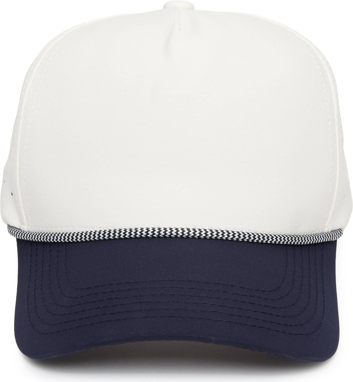 Funky Junque - Blank Laser Cut Golf Rope Cap - Navy/Beige