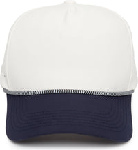 Funky Junque - Blank Laser Cut Golf Rope Cap - Navy/Beige