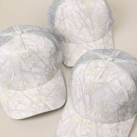 Classic Foam Front Trucker Hat: White Camo