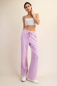 Rae Mode Modal Scuba Straight Pant: Mocha Cream