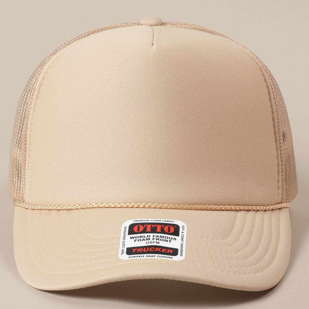 Classic Foam Front Trucker Hat: Neon Yellow