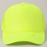 Classic Foam Front Trucker Hat: Neon Yellow