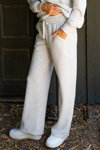 Rae Mode Modal Scuba Straight Pant: Mocha Cream