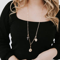 Pretty Simple Chanelle Custom Charm Necklace Chains - WATERPROOF: 18 inch gold