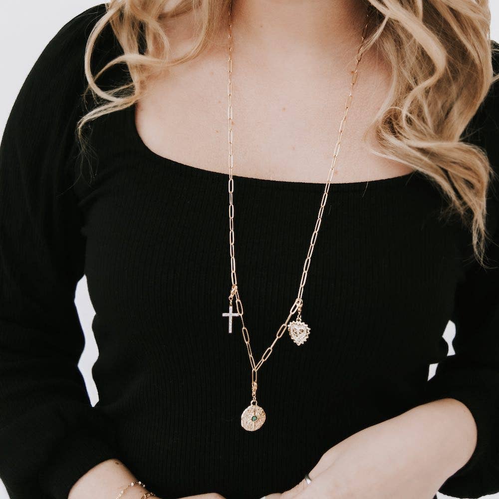 Pretty Simple WATERPROOF - Chanelle XL Gold Cross Charm