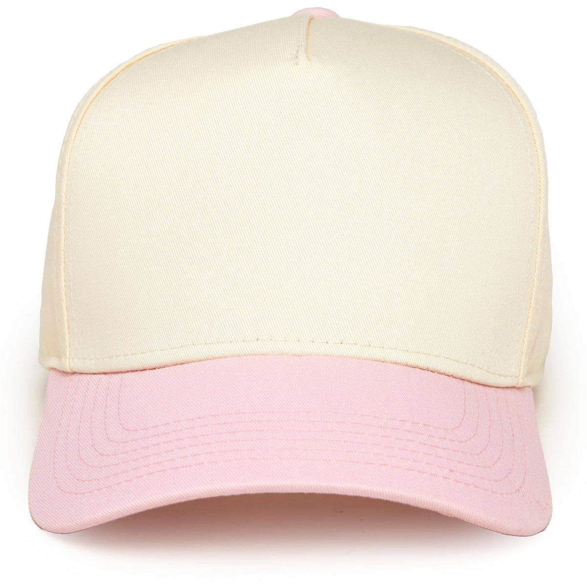 Funky Junque - Two Tone Vintage Snapback Hat - Light Pink/Beige