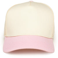 Funky Junque - Two Tone Vintage Snapback Hat - Light Pink/Beige