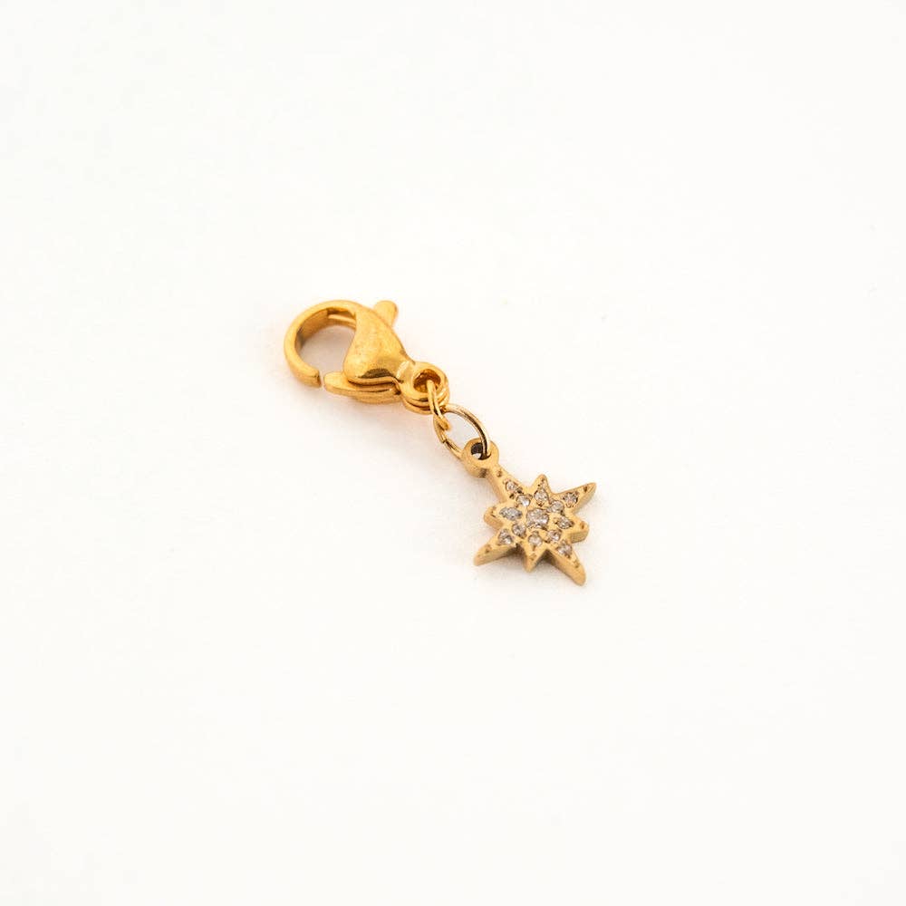 Pretty Simple WATERPROOF - Chanelle Small Diamond Sunburst Charm