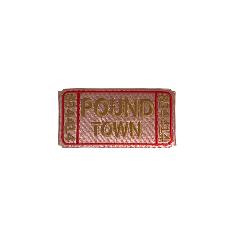 Pound Town Ticket Trucker Hat Patch