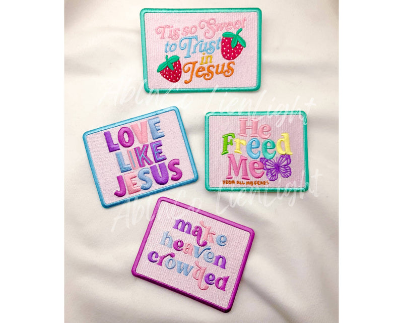 ABLNco - Love Like Jesus faith religion preppy trucker hat patch
