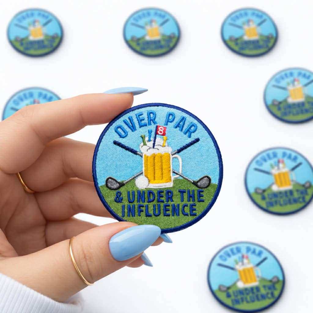 ABLNco - Over Par & Under the Influence Golf Embroidered Mens Patch