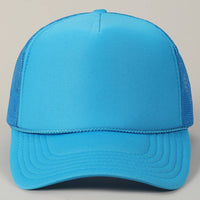 Classic Foam Front Trucker Hat: Neon Blue