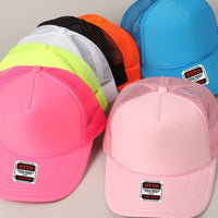 Classic Foam Front Trucker Hat: Neon Orange