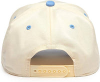 Funky Junque - Two Tone Vintage Snapback Hat - Light Blue/Beige