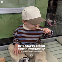 Funky Junque - Kids/Baby Two Tone Vintage Cap - Khaki/Beige: Kids (2-9 Years)