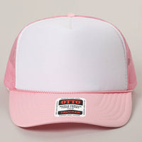 Classic Foam Front Trucker Hat: Brown-Tan