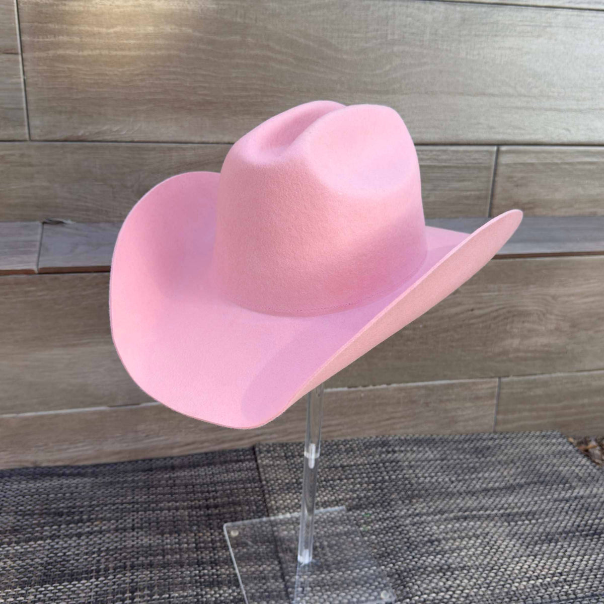 Queens INC - Cowboy hat in 100% Australian wool.: Mocha / ONE SIZE