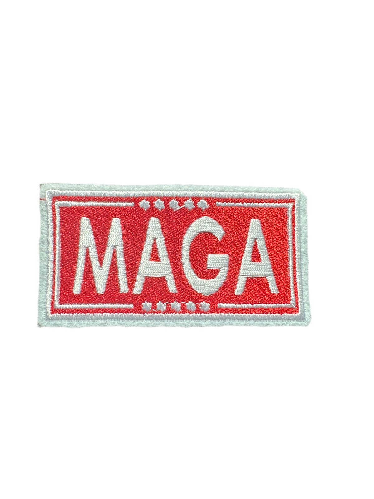 MAGA Red and White Patch