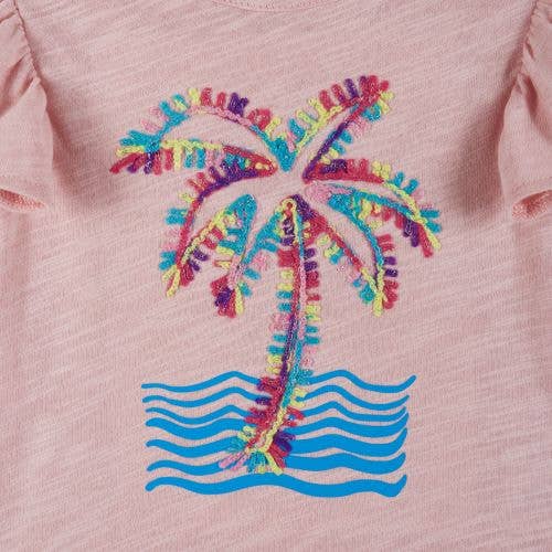 Andy & Evan Girls Toddler Palm Tree Tee & Tropical Skort Set