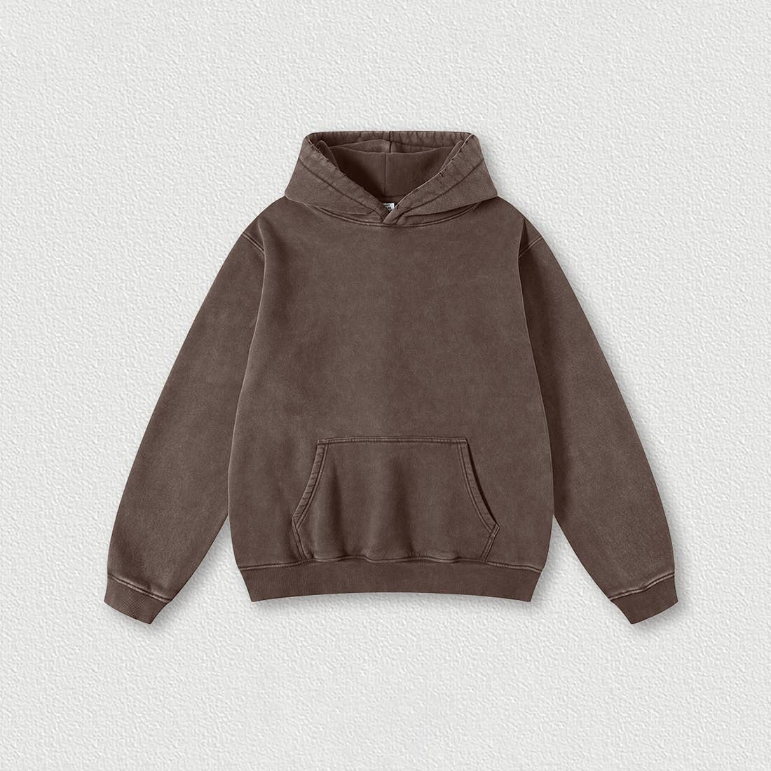 Sodalemon - Heavyweight washed velvet hooded sweatshirt: Red / XL