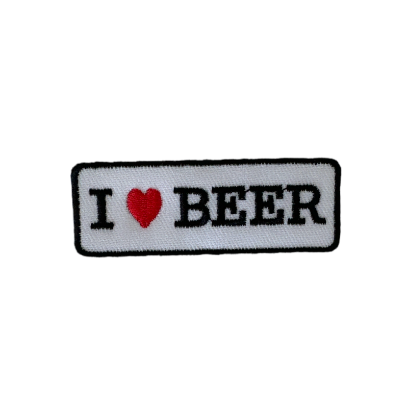 I Love Beer Trucker Hat Patch