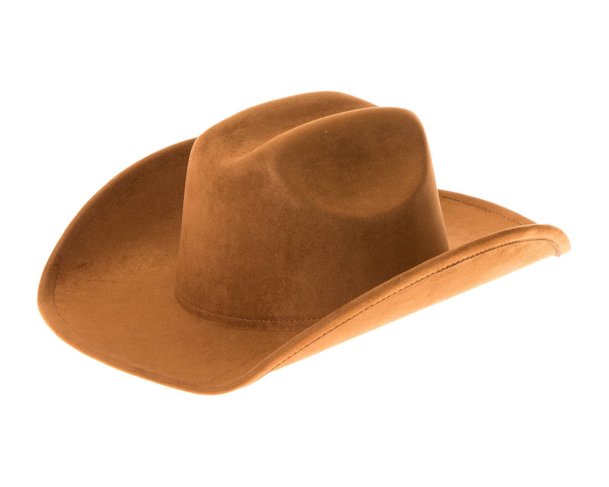 DNMC - Cattleman Cowboy-Cowgirl Hat - Vegan Suede - 12+ Colors!: Teal