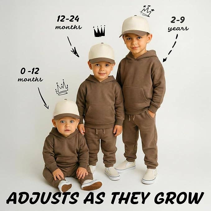 Funky Junque - Kids/Baby Two Tone Vintage Cap - Khaki/Beige: Kids (2-9 Years)