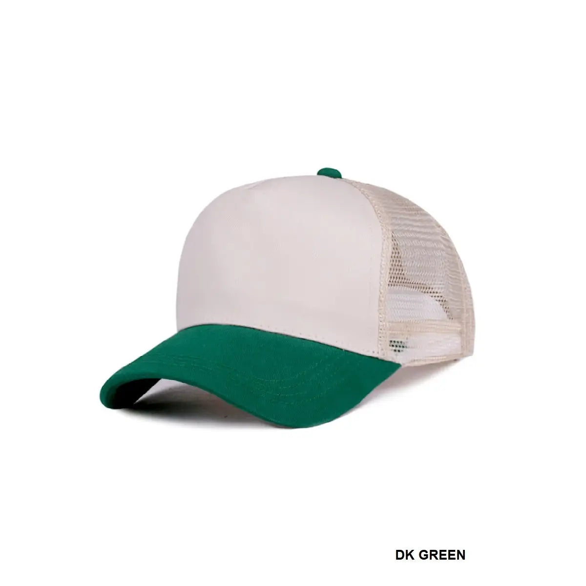 Canvas Tan and Green Trucker Hat