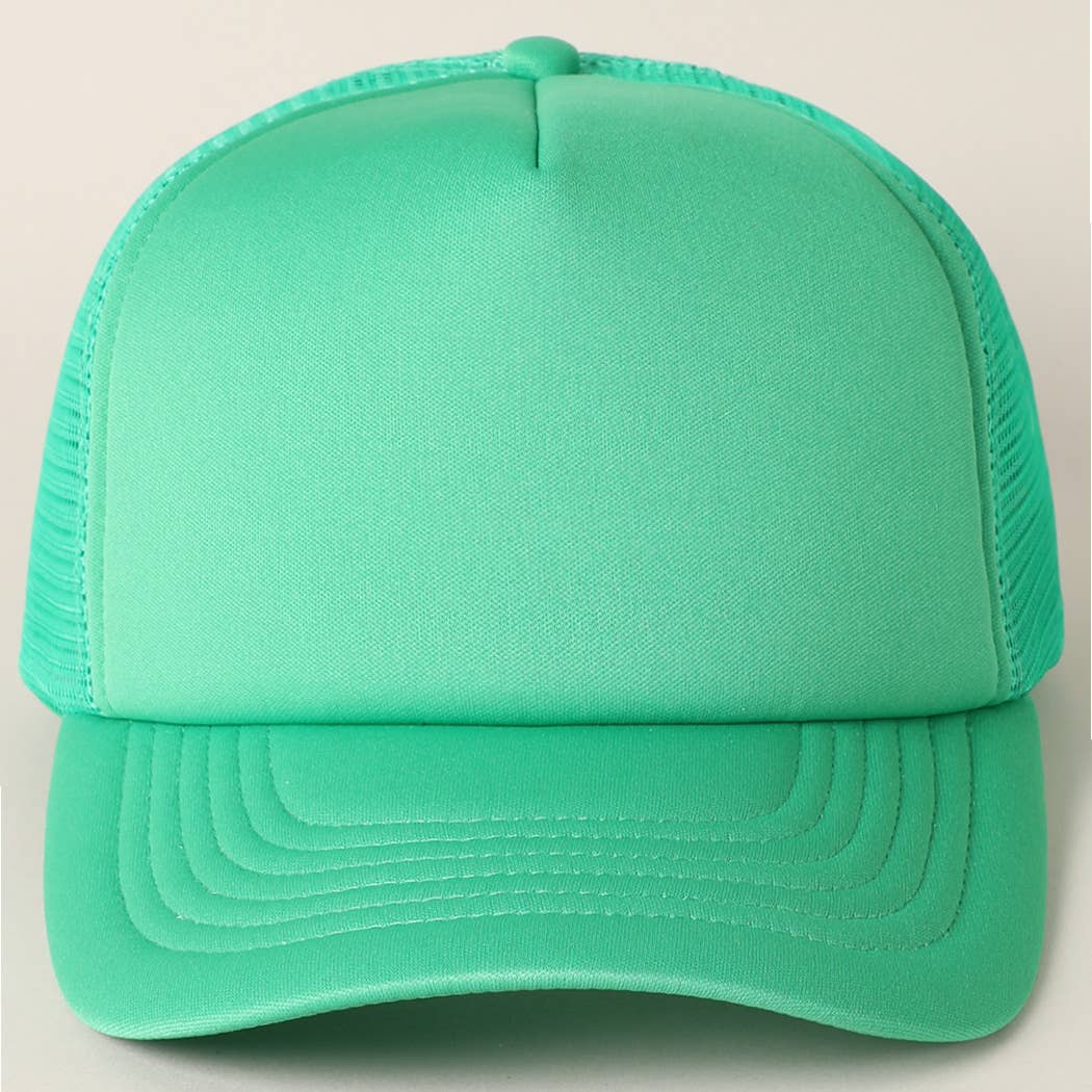 Classic Foam Front Trucker Hat: Dark Green
