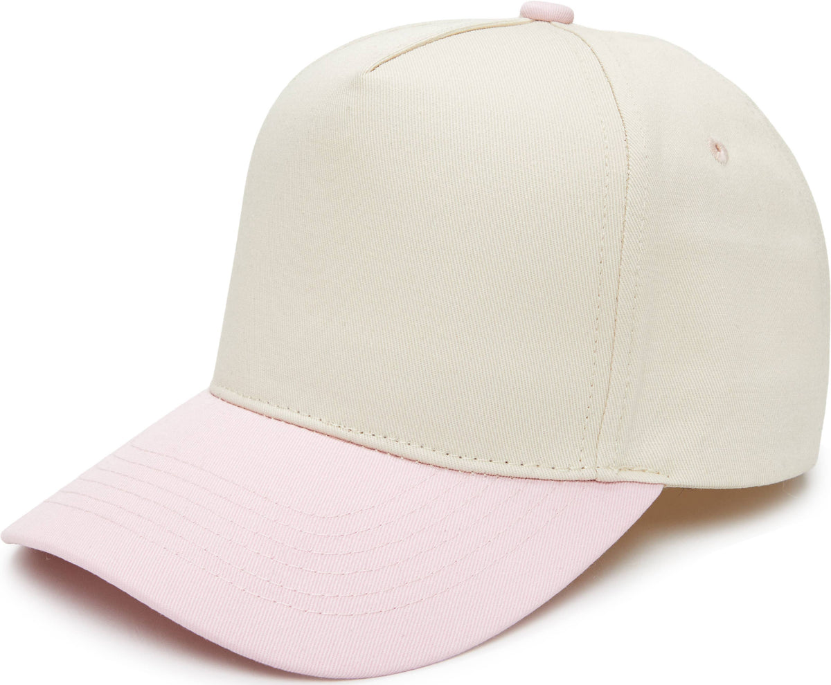 Funky Junque - Kids/Baby Two Tone Vintage Cap - Light Pink/Beige: Kids (2-9 Years)