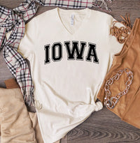 IOWA V-Neck Boutique Style Tee