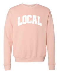 Varsity Font Local Graphic Crewneck Sweatshirt