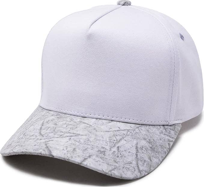 Funky Junque - Two Tone Vintage Snapback Hat - Real Tree Camo White/White
