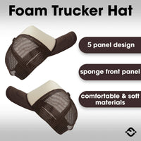 Funky Junque - Foam Snapback Trucker Hat - Tan/Brown