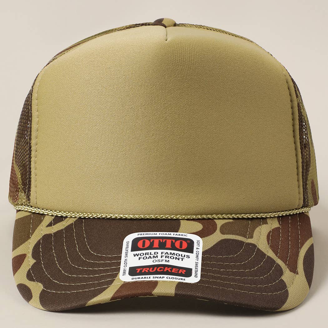 Classic Foam Front Trucker Hat: Neon Orange