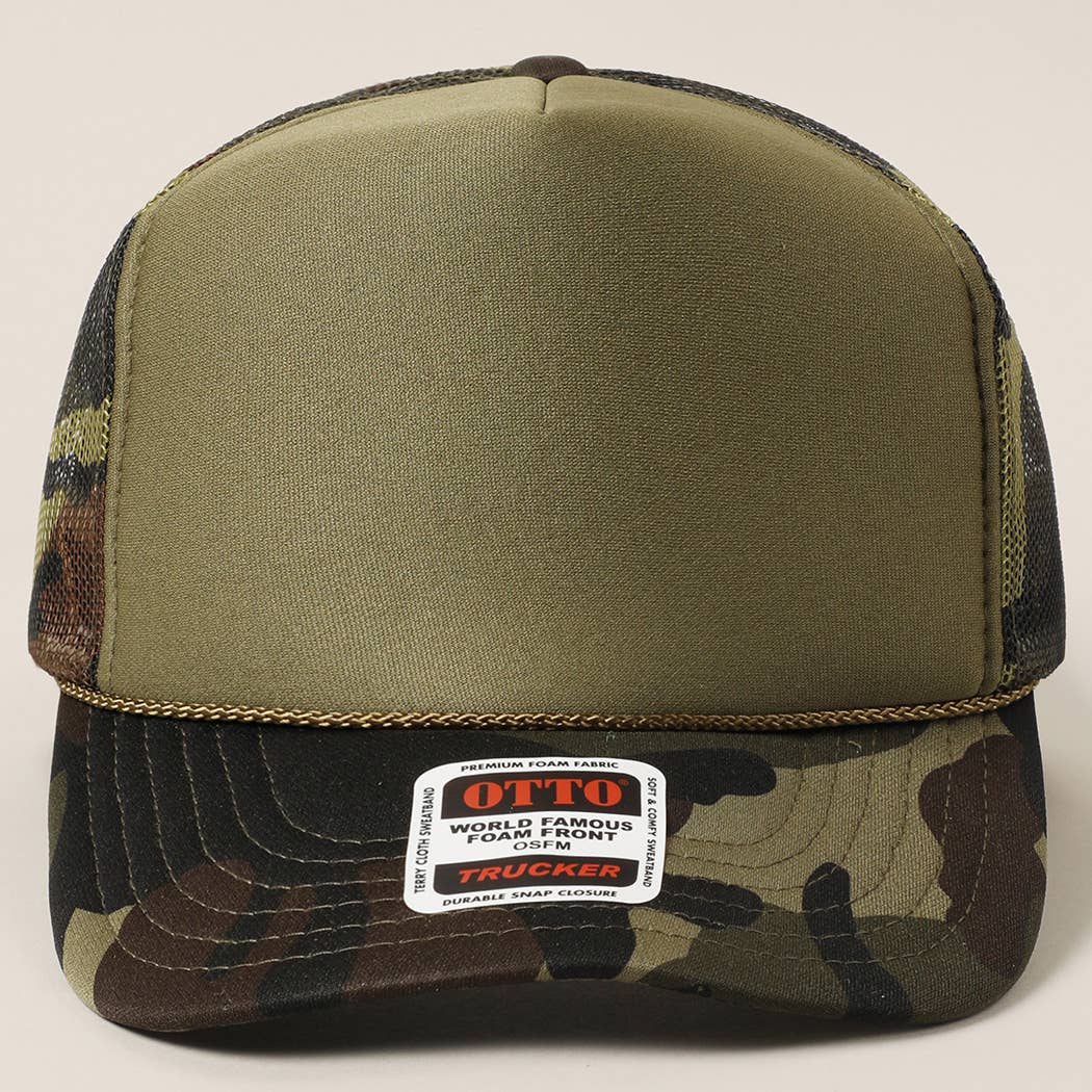 Classic Foam Front Trucker Hat: Neon Yellow