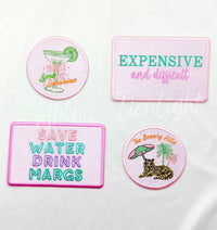 ABLN Save Water Drink Margs Rectangle Patch