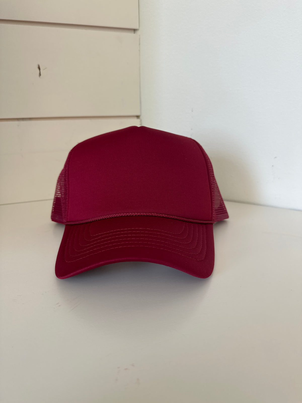 Classic Foam Front Trucker Hat: Maroon